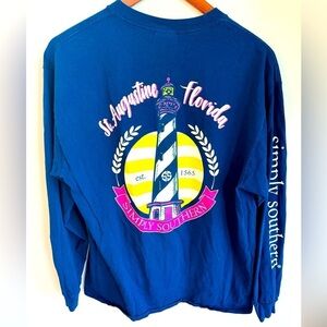 SIMPLY SOUTHERN EXCLUSIVE LONG SLEEVE TEE ST AUGUSTINE LIGHTHOUSE